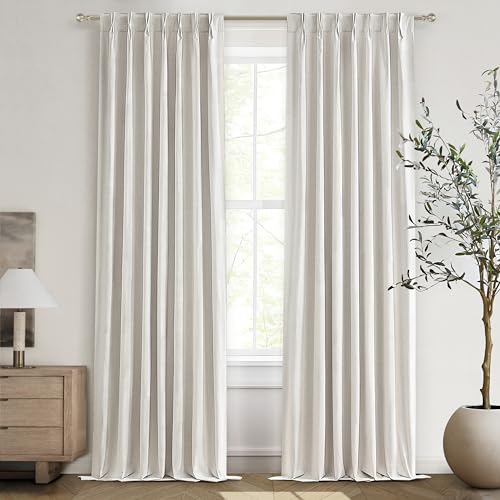 100 Inch Long Blackout Curtains for Sliding Glass Doors (2 Count)