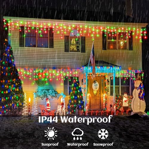 99ft Icicle Lights for Outside