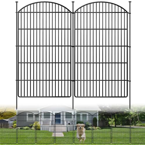 10 Panels Decorative Garden Metal Fence (96 Sq Ft)