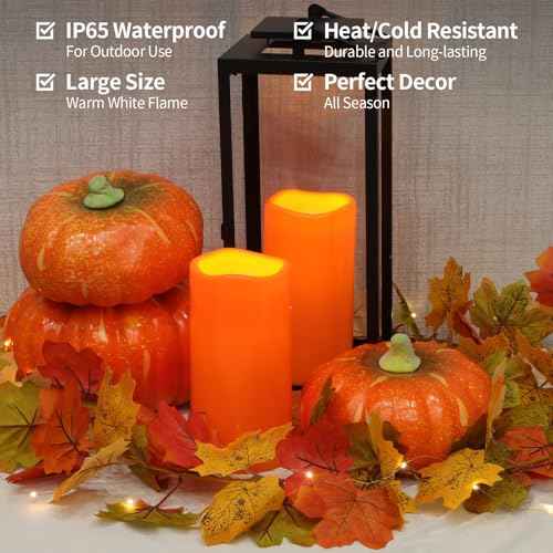 8" x 4" Large Outdoor Flameless Candles