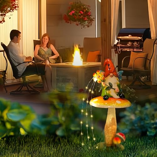 Solar Garden Gnome Figurine