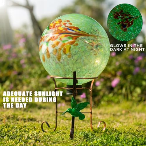 10" Diameter Garden Gazing Balls with Metal Stand