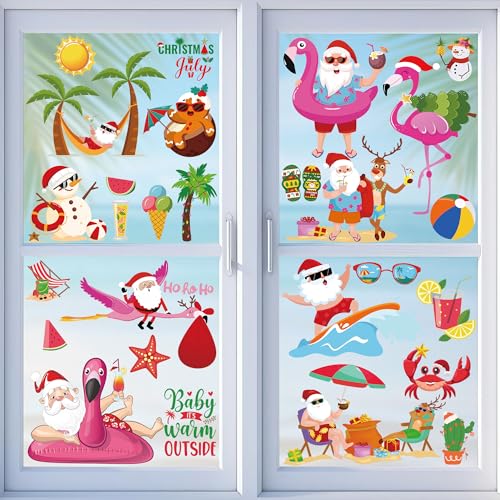 Christmas July Window Clings (9 Count)