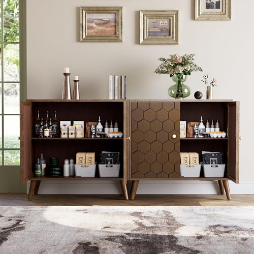 Set of 2 32" Storage Sideboards with Doors (2 Count)