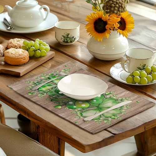 St Patricks Day Eucalyptus Leaves Placemats Set of 4 (4 Count)