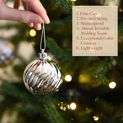 Christmas Ornaments Tree Decorations Set (24 Count)