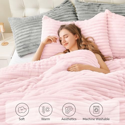 Fleece Queen Comforter Set