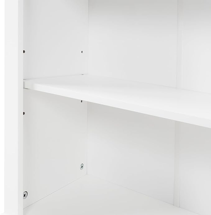 Favfurish 68" Tall Bathroom Storage Cabinet with Doors and Drawer, Modern Linen Cabinets w/Adjustable Shelf & Anti-Toppling Device, Freestanding Cabinet for Bathrooms,Living Room, Entryway,White