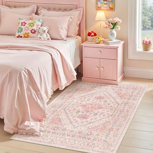 Pink Rugs for Bedroom (24 Sq Ft)