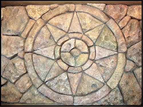 Concrete Masonry Forms Stamp Set - 7 Beautiful 12" Rock Texture Form Stamps, Masonry Form Stamps For Creating Beautiful, Stone Design Stepping Stones, Rock & Boulder Features, Pool Designs, etc.