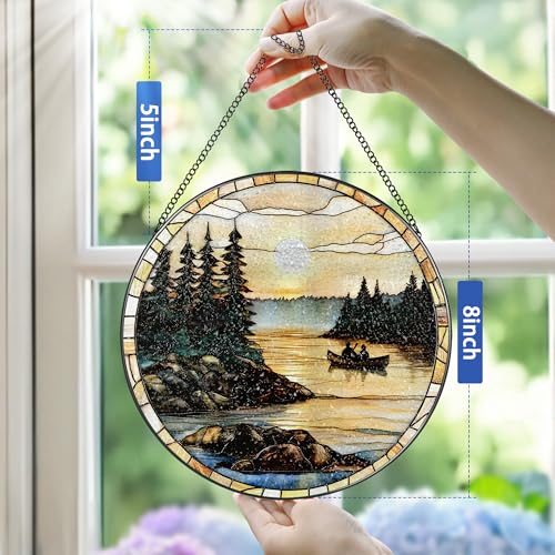 8 Inch Stained Glass Ornament