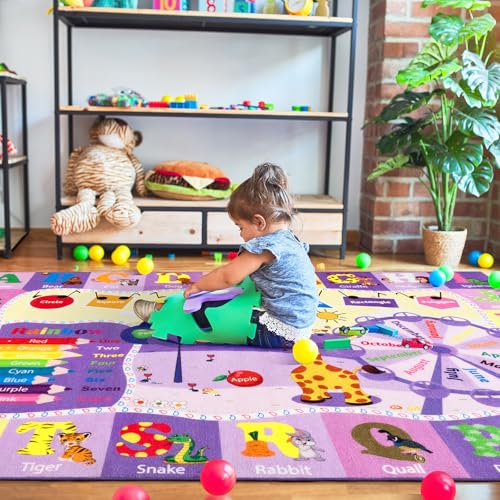 BENRON 4x6 Playroom Rug for Kids Washable