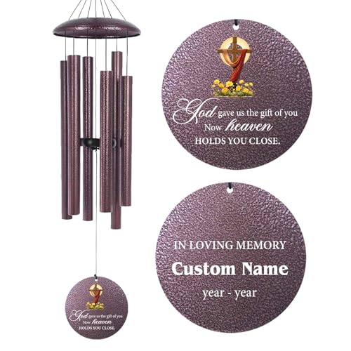 Personalized Memorial Wind Chimes for Loss of Loved One