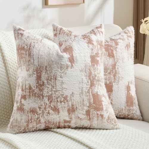 Pack of 2 Faux Cashmere Throw Pillow Covers 24x24 Inch