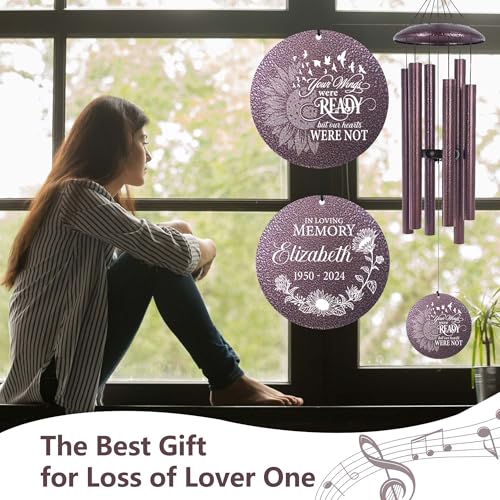 Personalized Memorial Wind Chime for Loss of Loved One 30