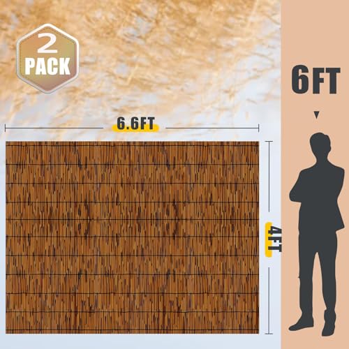 2 Pack Natural Reed Fencing
