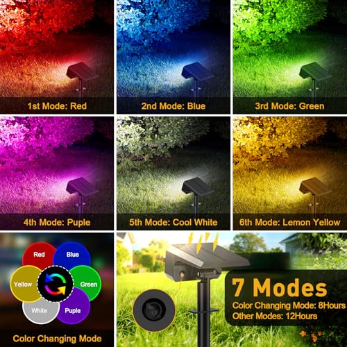 Solar Spot Lights Outdoor (4 Count)