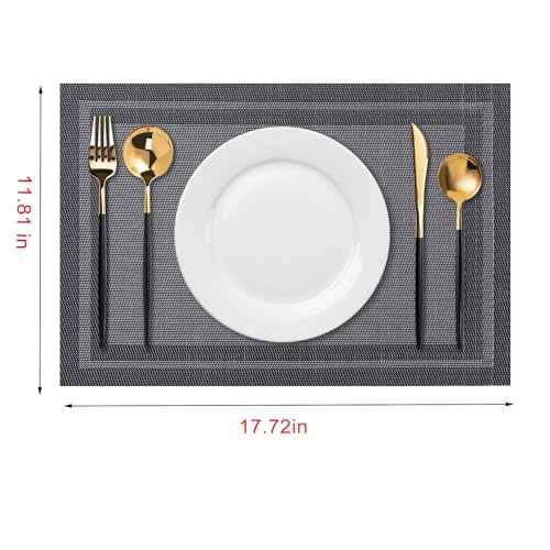 Placemats Set of 4 Washable Indoor (4 Count)
