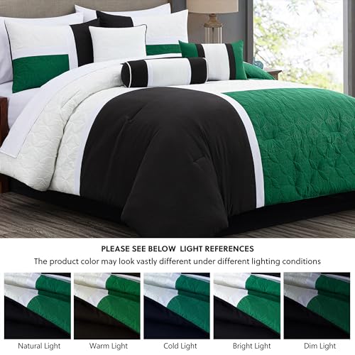 Upland 7 Piece Quilted Patchwork Comforter Set
