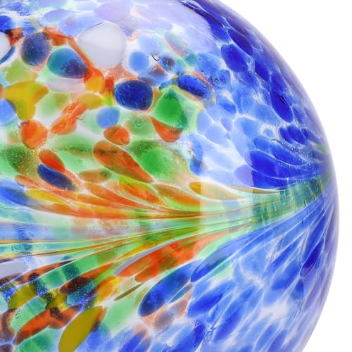 10" Gazing Ball Glass Reflective Garden Globe for Outdoor Lawn Decor