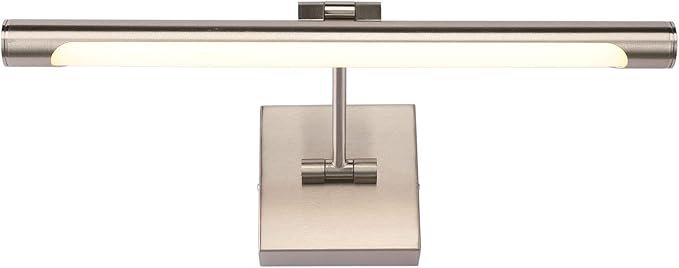Joosenhouse Single Arm LED Picture Lights 16.53 Inch, Full Metal Artwork Lamp with Rotatable Sconces Lamp Head, 7W (45W Eqv.), Hardwired Connection, 3000K Warm White 560Lm, Brushed Nickel Finish…