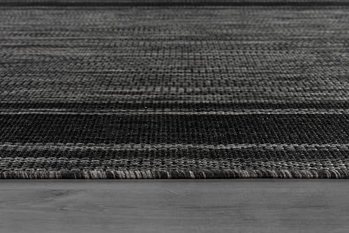 Outdoor Rug 5x7 Modern Bordered Area Rugs for Indoor and Outdoor Patio Deck Porch Garden Waterproof Weather Sun Resistant Washable Outside Carpet (35 Sq Ft)