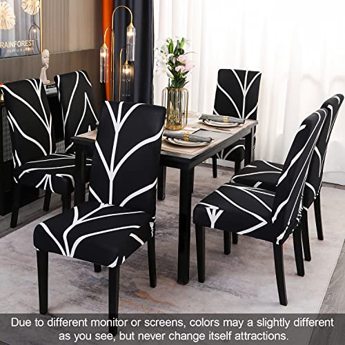 Black Chair Covers for Dining Room Set of 6