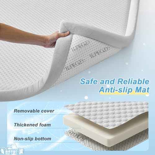Baby Play Mat for Floor Nursery Rug Muscle Area Rug Playroom Rug 50x50" Playpen Mat Elastic Foam 1.3" Thick Crawling for Babies