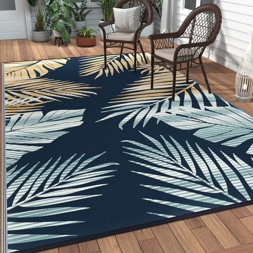 Outdoor Rug Waterproof Plastic Rugs for Patio (54 Sq Ft)