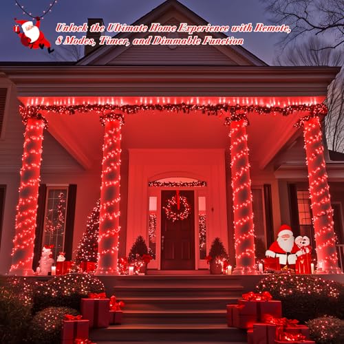 400 LED Red Christmas Lights (132 Foot)