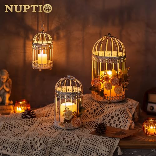 Decorative Candle Lanterns White (3 Count)