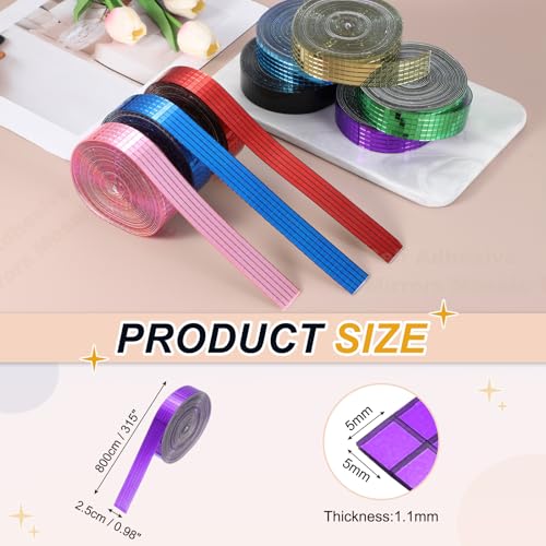 5x5mm Self Adhesive Mirrors Mosaic Tiles (8000 unidad)