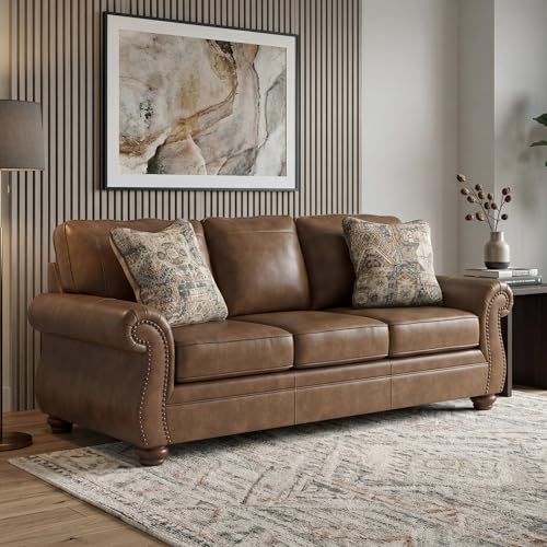 Faux Leather Sofa