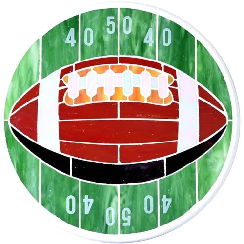 MSS007 Tiffany Style Stained Glass Mosaic Decorative Stepping Stone for Patio Yard Pathway Décor