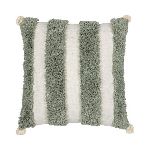 Boho Throw Pillow Covers 18x18 Tufted Home Decorations Olive