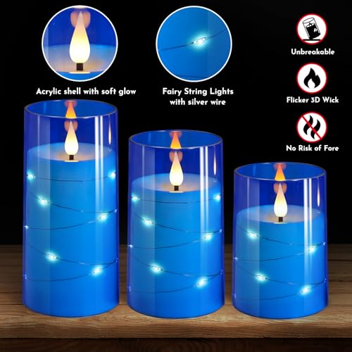 Flickering Flameless Candles (3 Count)