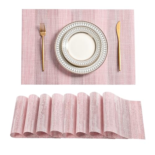 Misty Rose Placemats Set of 8 (8 Count)