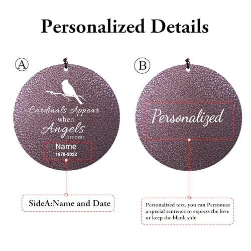Personalized Memorial Wind Chimes Outdoor Big Deep Sound
