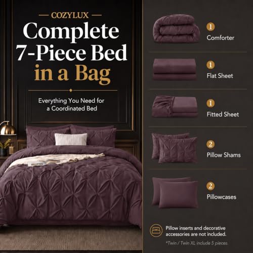 King Size Comforter Set Cocoa Powder