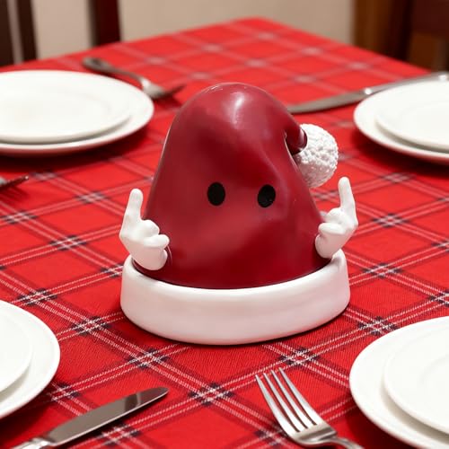 Christmas Santa Hat Figurine