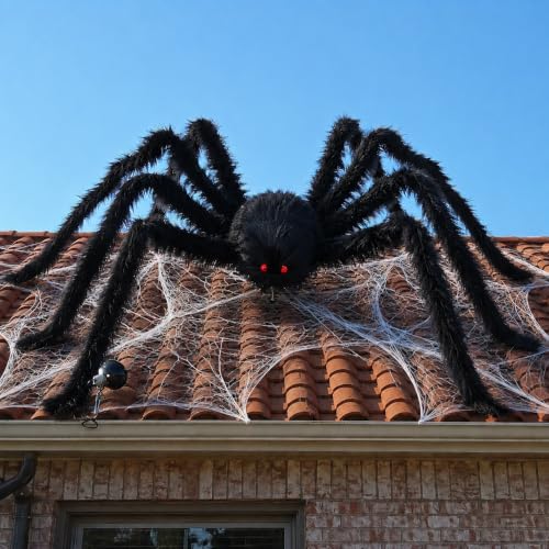 12FT Giant Spider Halloween Decorations Outdoor (12FT)