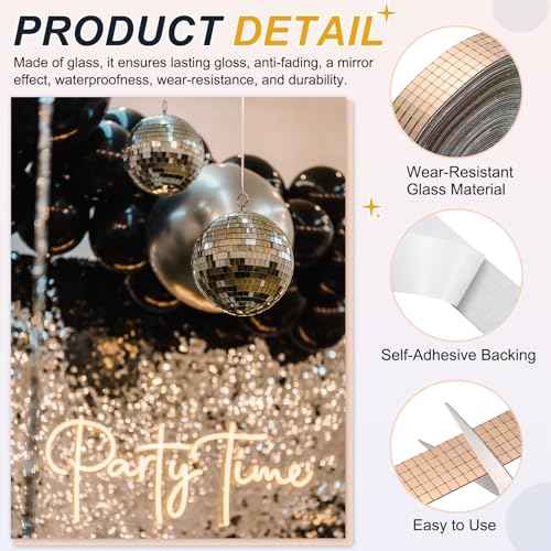 5x5mm Self Adhesive Mirrors Mosaic Tiles (10000 Count)