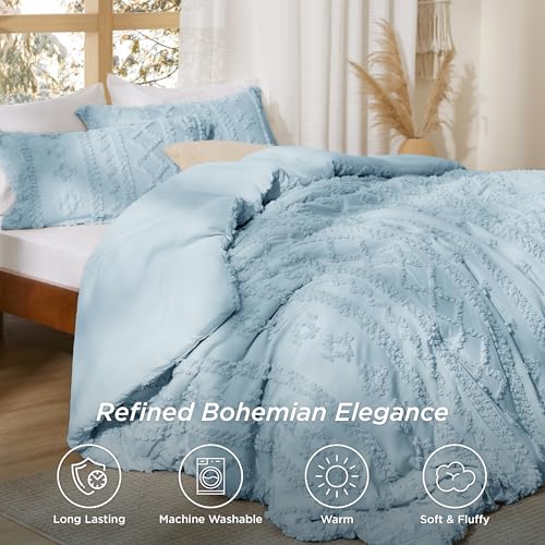 Tufted Boho Comforter Set Full Size