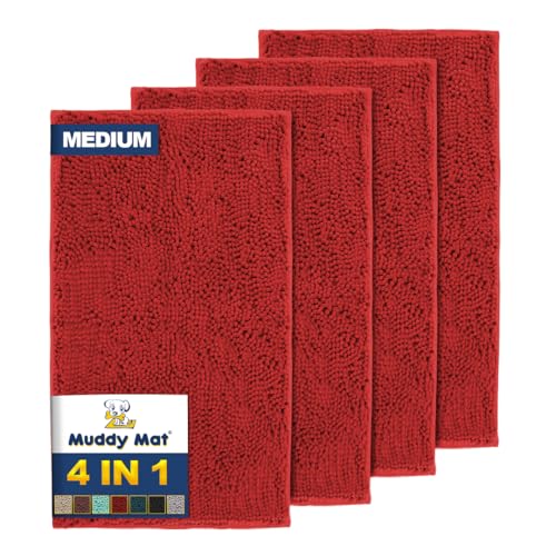 4 Piece Red Medium 30"X19" AS (15.833 Sq Ft)