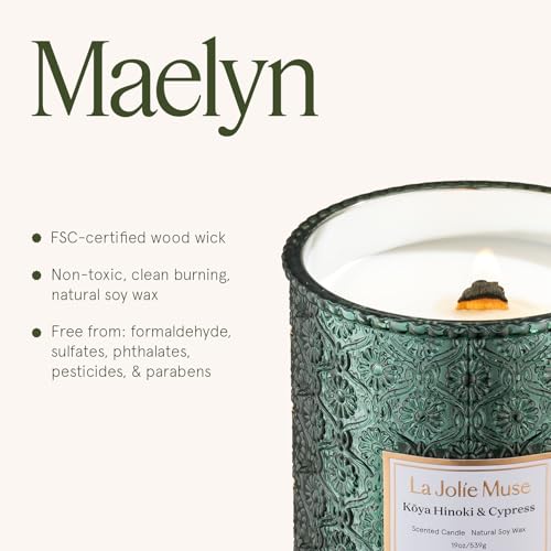 Pine & Hinoki Cypress Scented Candles for Home