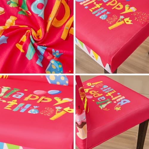 Birthday Chair Covers for Dining Room Set of 4