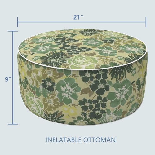 Inflatable Stool Ottoman Footrest with Handle