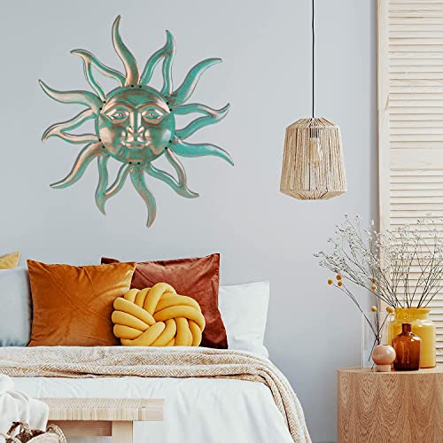 Sun Metal Wall Art Outdoor Decor