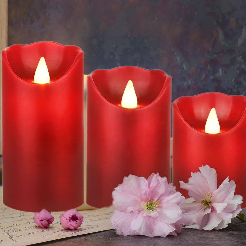 Flameless LED Candles Battery Operated (3 Count)
