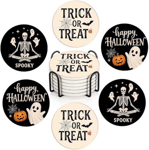 Halloween Coasters for Drinks (6 Count)